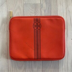 Tory Burch | Tablet / iPad Case Orange Leather and Gold hardware